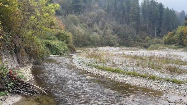 20. 10. 2025 POZDRAV Z CESTY 2 - Pokládání záměru u řeky Duiny.